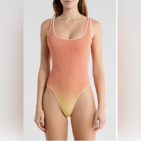 Good American Other - Good American Always Fits Ombre Swimsuit, Peach Ring, Nee With Tags